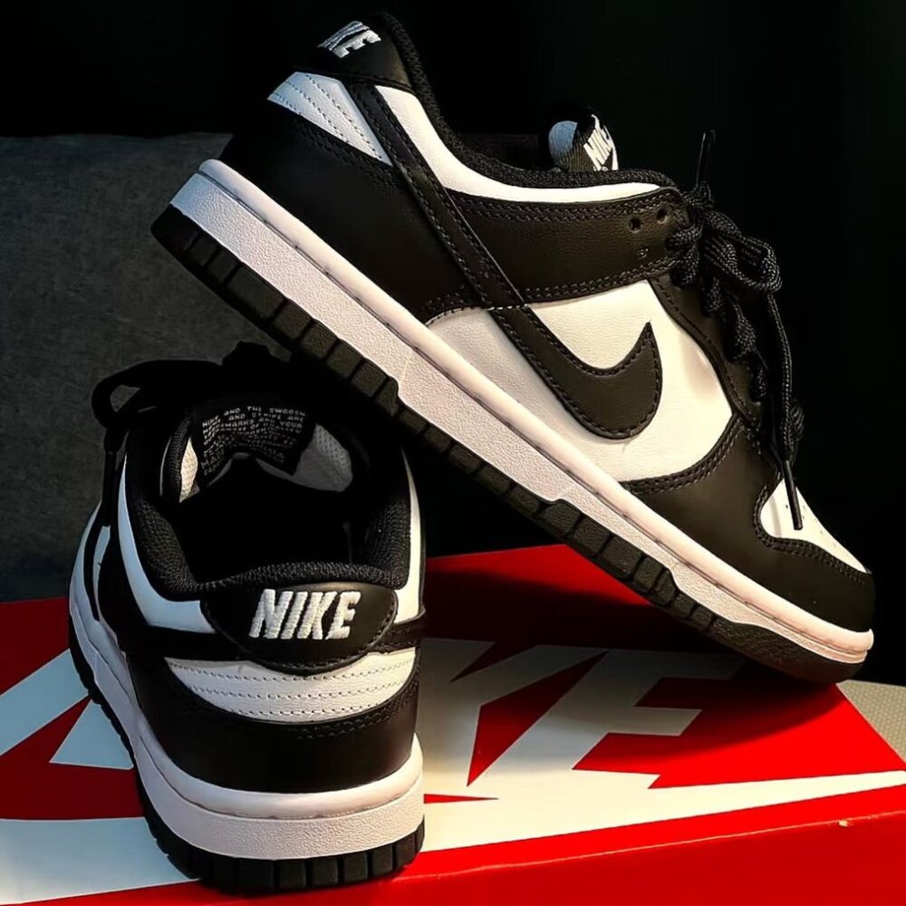 Nike Dunk Low-Top Black & White Sneakers for Women